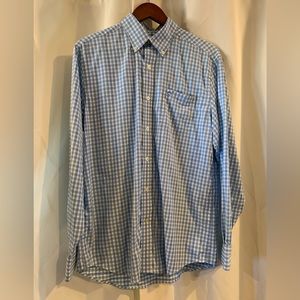 Southern Tide‎ Intercoastal Shirt Nylon Spandex Stretch Blue green Plaid Men’s M